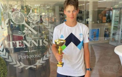 Liam Lugarič veliki zmagovalec Tennis Europe turnirja v Portorožu￼