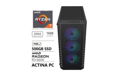 Odličen gaming računalnik ACTINA ima vgrajen AMD Ryzen 7 procesor, ki je super hiter!