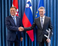 Premier dr. Golob sprejel predsednika hrvaškega sabora Jandrokovića