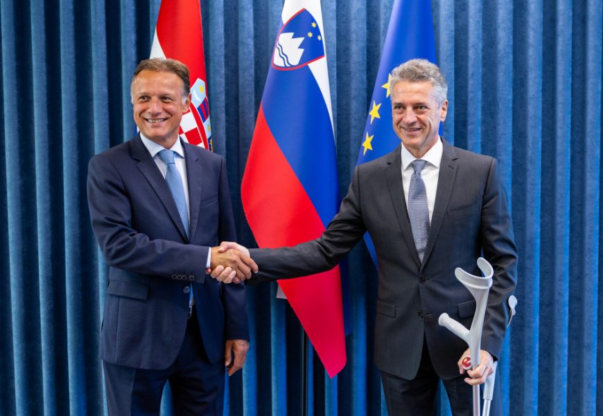 Premier dr. Golob sprejel predsednika hrvaškega sabora Jandrokovića